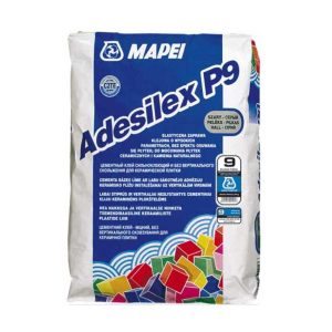 A Mapei Adesilex P9 egy fokozott terhelhetőségű, cementkötésű ragasztóhabarcs, amely kiváló tapadást biztosít kerámia burkolólapokhoz és természetes kő anyagokhoz. Ez a termék lecsúszásmentes, nyújtott nyitott idejű, így ideális választás beltéri és kültéri alkalmazásokhoz, falakra és padlókra egyaránt.